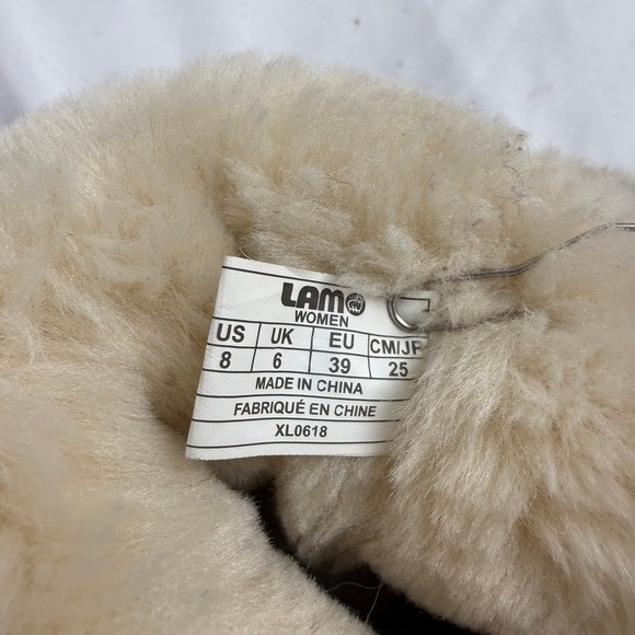 LAMO Thalia Cozycore Faux Fur Lined Suede Ankle Boots Winter Y2K Womens Size 8 - Picture 9 of 10